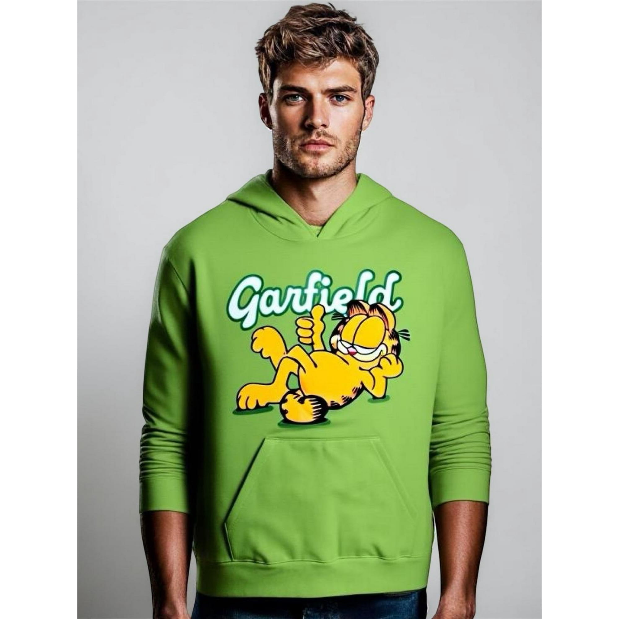 Nickelodeon - Polerón Adulto Garfield N806003-32 Verde Xl