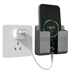 Genérica - Soporte Gris De Pared Adhesivo Para Celular
