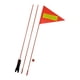 thumbnail image 2 of Bandera de seguridad para bicicletas, portátil, de colores brillantes, fácil de instalar, bandera triangular, advertencia de seguridad, duradera para, 2 of 5