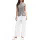 thumbnail image 2 of INSPIRE CHIC Chaleco de Traje a Cuadros para Mujer Gingham Sin Mangas Oficina Cuello Redondo Blazer Chaleco de Negocios XS Negro, 2 of 6