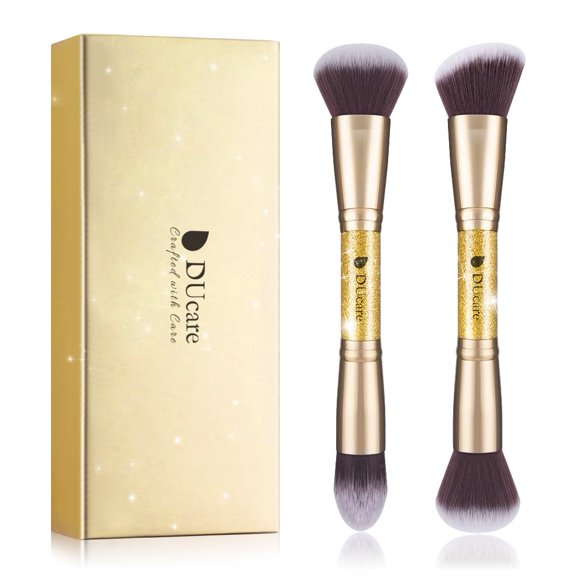 Brochas de maquillaje DuCare Duo End Powder Contour, 2 unidades