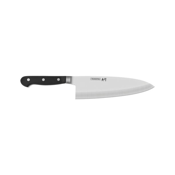 Cuchillo Deba Tramontina Sushi Gold con Lámina de Acero Inoxidable y Mango de Policarbonato con Fibra de Vidrio 8"