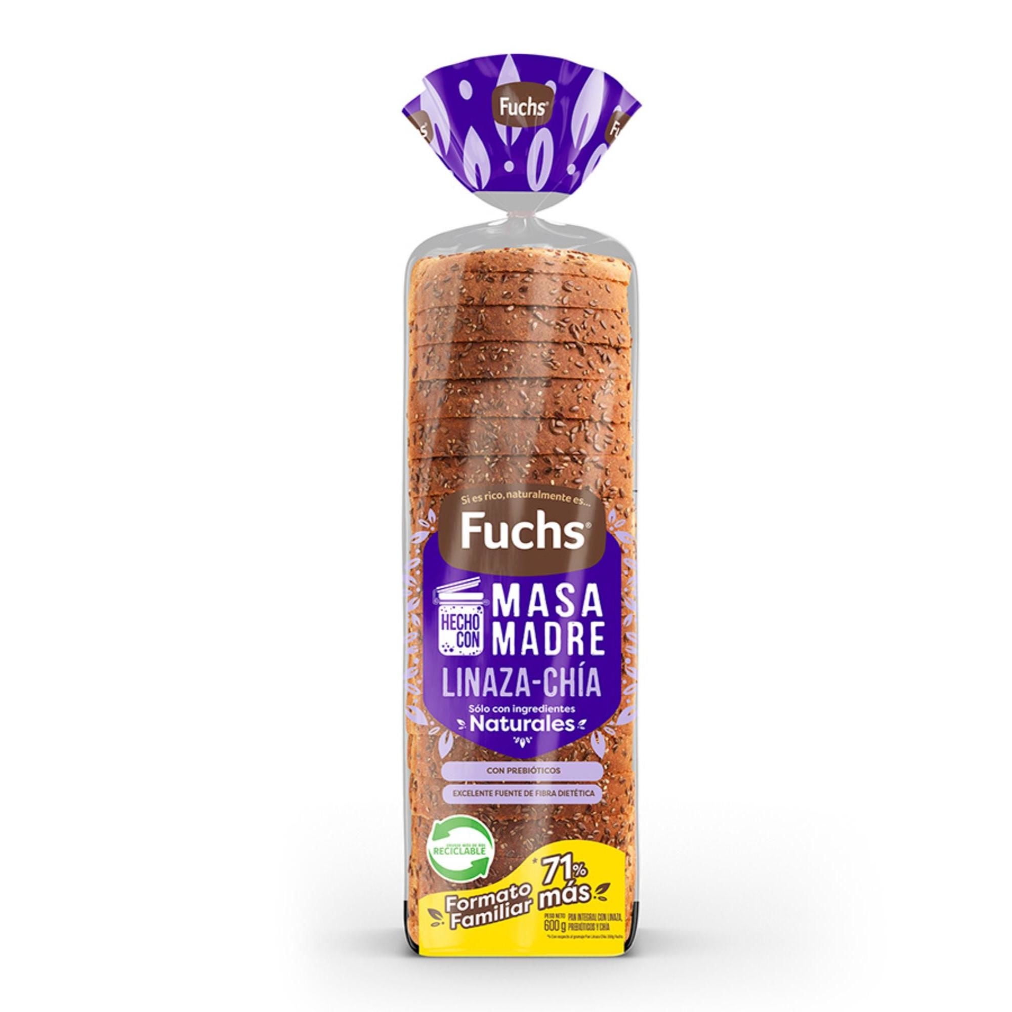 Pan De Molde Linaza Chía 600 g Fuchs