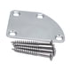 thumbnail image 1 of Placa De Cuello De Guitarra Eléctrica Cromada Placa De Cuello De Metal Con Tornillos Para Strat Tele, 1 of 5