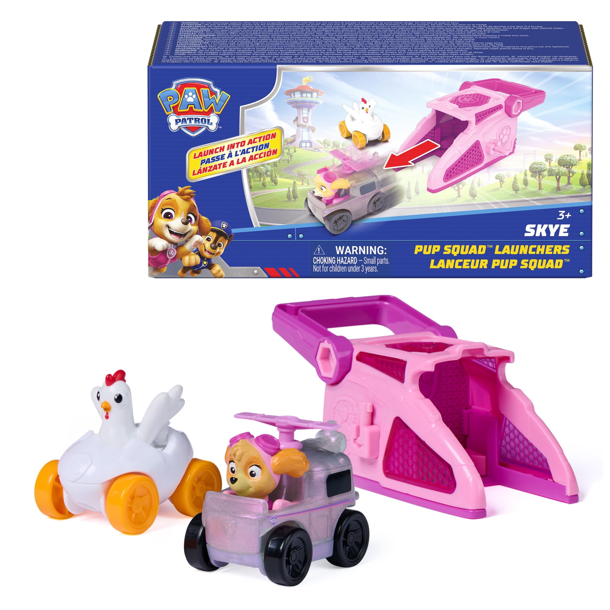 Lanzadores Del Escuadrón Cachorro Paw Patrol Skye 2-pack