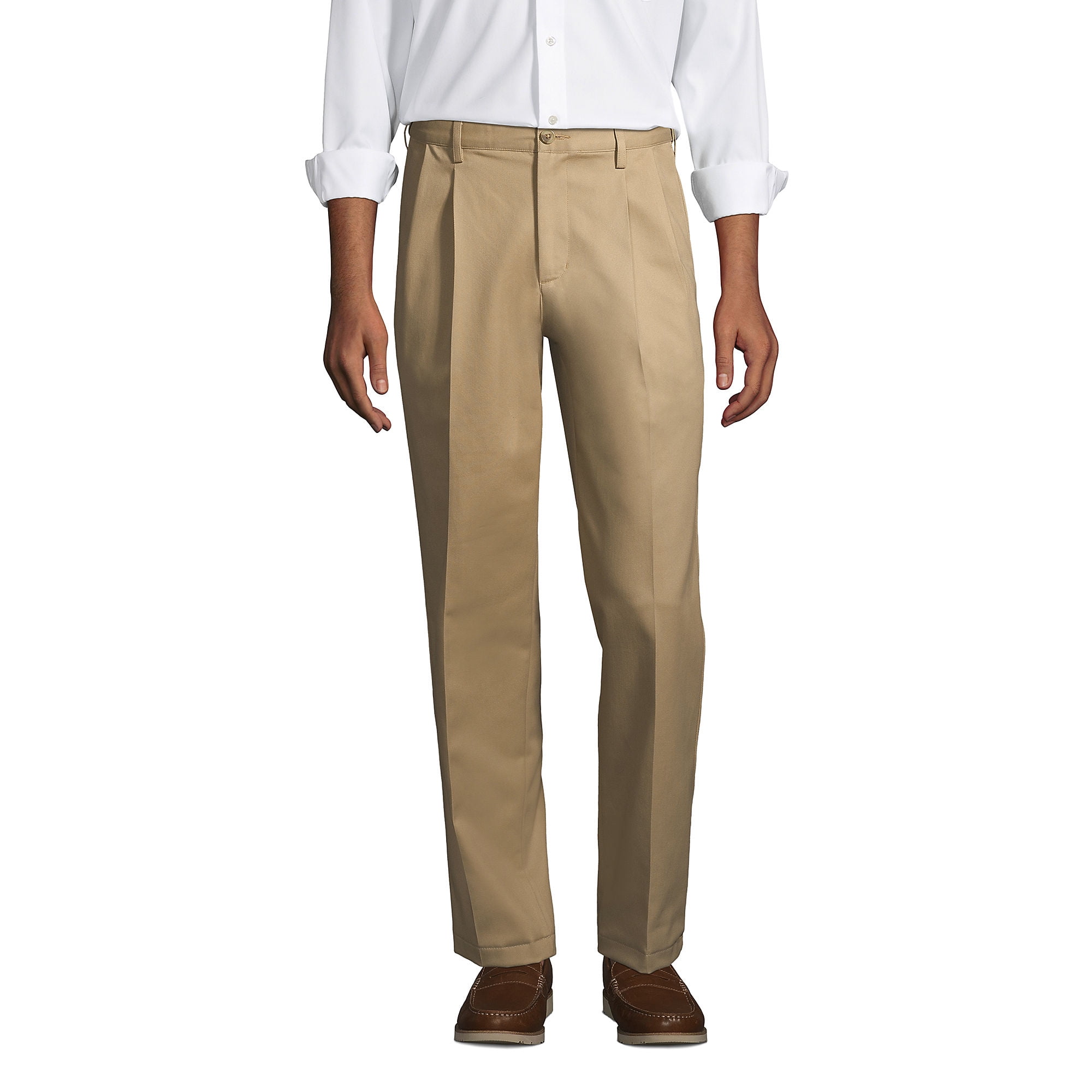 90 Grados - Pantalón Gabardina Hombre Pinzado Beige