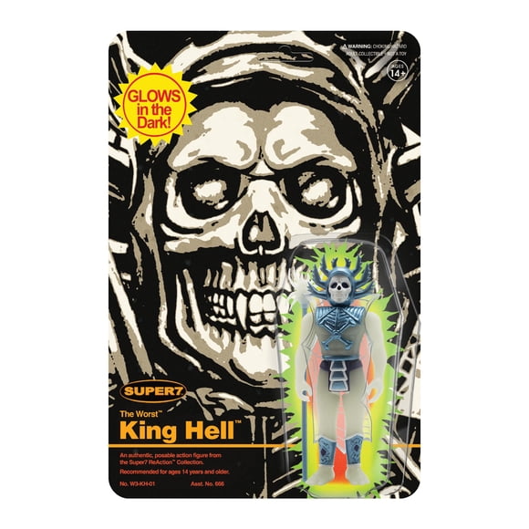 Figura de acción Super7 The Worst King Hell Monster Glow 9,5 cm