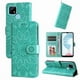 thumbnail image 1 of Funda tipo cartera FOXDOCK para Realme C21 , diseño girasol en relieve, cuero PU, cierre magnético, soporte y tarjetero, 1 of 5