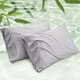 thumbnail image 1 of Fundas de almohada Bedsure tamaño king rayón bambú gris claro, 1 of 6