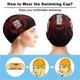 thumbnail image 3 of 28 años después Gorro de Natación de Licra, Gorro de Baño de Tela Cómoda, Gorro Elástico Antideslizante para Hombres, Mujeres y Niños, 3 of 6