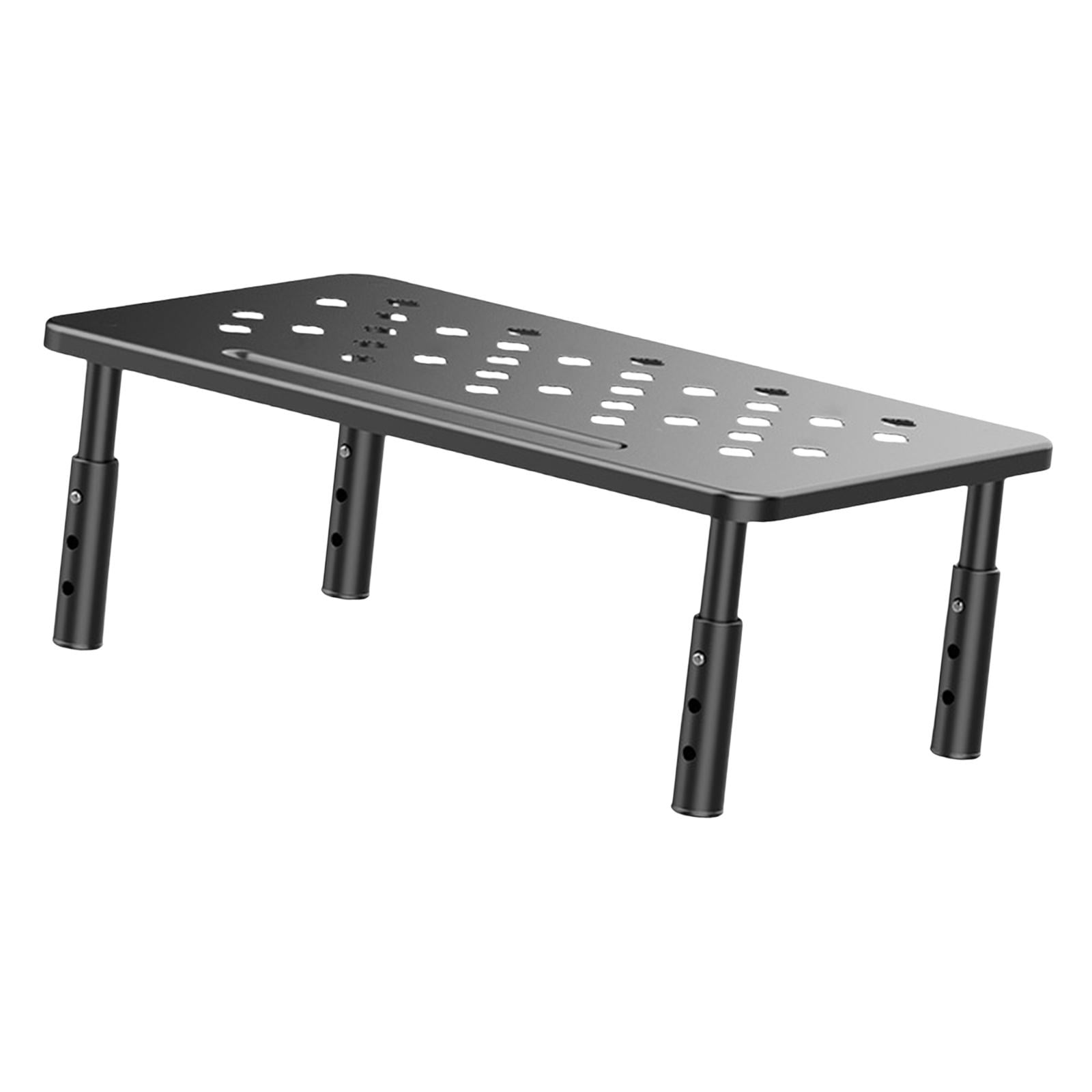 Magideal - Soporte Elevador De , Soporte Para Computadora Portátil, Altura Ajustable, Soporte Para Teléfono, Soporte De Acero Para Computadora, Portátil P Negro