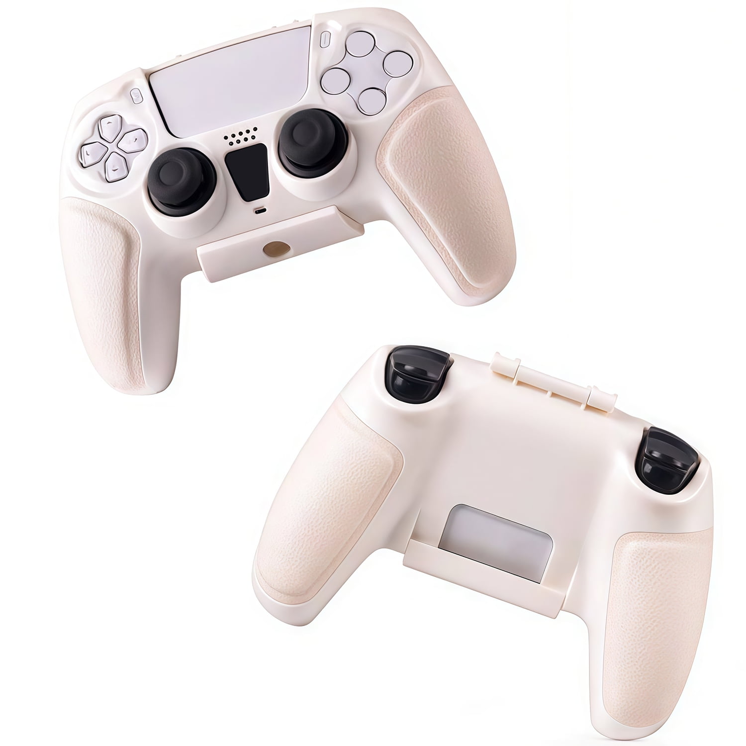 Genérico - Funda Protectora Para El Gamepad Ps5 Y Ps5 Pro, Funda Dura Para El Controlador Inalámbrico Dualsense Con Agarre De Cuero, Sensación Amigable Con La Piel Y Resistente Al Sudor