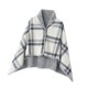 thumbnail image 3 of Poncho Manta Acogedora Para Mujer, Manta Ponible Para El Hogar, Cama, Regalo Para La Abuela, Gris, 80 X 130 Cm, 3 of 5