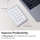 thumbnail image 4 of Teclado numérico Macally UCNUMKEY22 USB C con cable 1,5 m plateado, 4 of 8