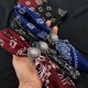thumbnail image 5 of Pañuelo Bandana Hymeiluely 55x55 cm Algodón Negro Paisley, 5 of 9
