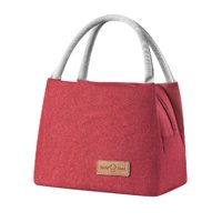 Bothyi - Bolsa De Almuerzo Aislada Bolsa Térmica Aislada Portátil Para El Trabajo Playa Escuela Rojo
