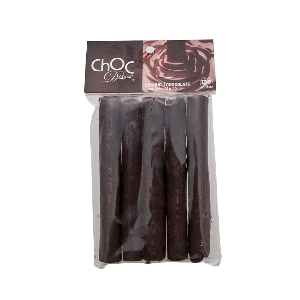 Cuchuflí Chocolate 5un 75 g Choc Decor