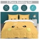 thumbnail image 5 of Pikachu Bed Duvet Cover Funny Anime Cartoon Bedding Sets Lightweight 3 Piece Comforter Sets, 5 of 5