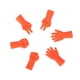 thumbnail image 1 of 6 Uds Agujas De Tejer Cubierta De Punto "piedra-tijera-papel'' Dise?o Naranja, 1 of 5