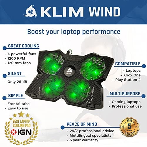 Almohadilla De Enfriamiento Para Laptop Klim Wind - Soporte Para Portá