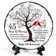 thumbnail image 1 of Escultura Bozspacer 15x15 cm Regalo de 45.º Aniversario de Bodas, 1 of 8