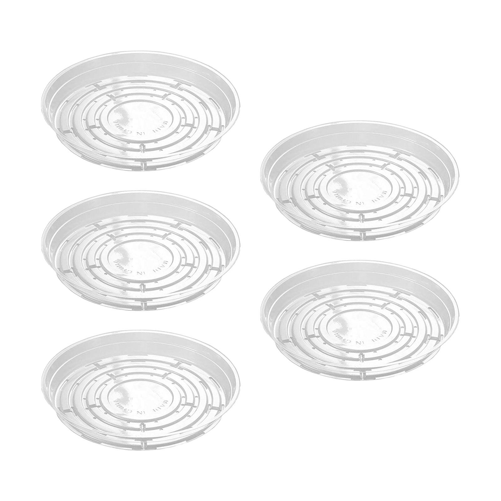 Magideal - Bandejas Para Plantas, Decoración Para El Hogar, Patio, Césped, Balcón, Alféizar Redondo, Platillos Para Plantas De 12 Pulgadas