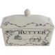 thumbnail image 1 of Creative Co-Op Country Stoneware Butter Dish with Spread the Love, 1 of 3