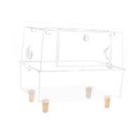 Magideal - Jaula De Hámster Transparente, Hábitat De Ratones Y Ratas, Hábitat De Animales Pequeños, Caja De Hábitat De Hámster Transparente, Jaula De Animales Pe