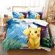 thumbnail image 1 of Game Card Bedding Set Cute Pikachu 3D Printing Home Decoration Pillowcase Quilt Cover Cute Gift To Family and Friends Bed Sheets, 1 of 5