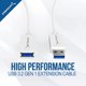 thumbnail image 2 of Cable USB SABRENT 1,8 m Blanco con conector macho A a hembra A, 2 of 8