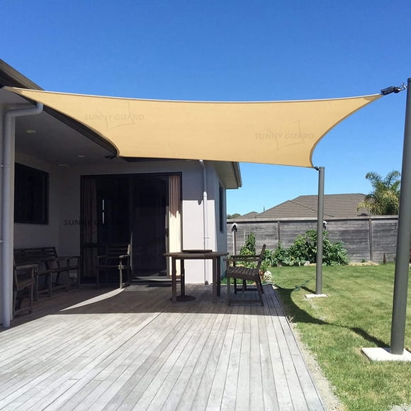 Sun Shade Sail SUNNY GUARD, rectangular, 3 x 4 m, bloque UV de arena