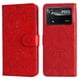 thumbnail image 1 of Funda tipo cartera FOXDOCK para Xiaomi Poco X4 Pro 5G , diseño girasol en relieve, cuero PU, cierre magnético, soporte y tarjetero, 1 of 5