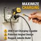 thumbnail image 2 of Cargador de pared DEWALT de 20 W con doble USB-C PD y PPS tipo C con cable, 2 of 9