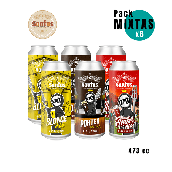 PACK 6 SANTOS MIX