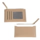 thumbnail image 1 of Uxcell 2 piezas pequeño tarjetero con cremallera para hombres y mujeres caqui, 1 of 7