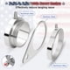 thumbnail image 4 of Aros para mástil de bandera REERON 25 cm anti‑enrollado 360° giro, 4 of 8