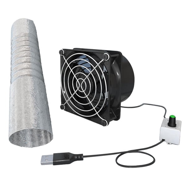 Extractor De Aire Ventilador De Ventilación Para Acampar Energía Libre Ventilador De Tubo Portátil Para Montaje En Techo Y Pared Para Ventana Gar Tubo De Ventilador Único De 1 M
