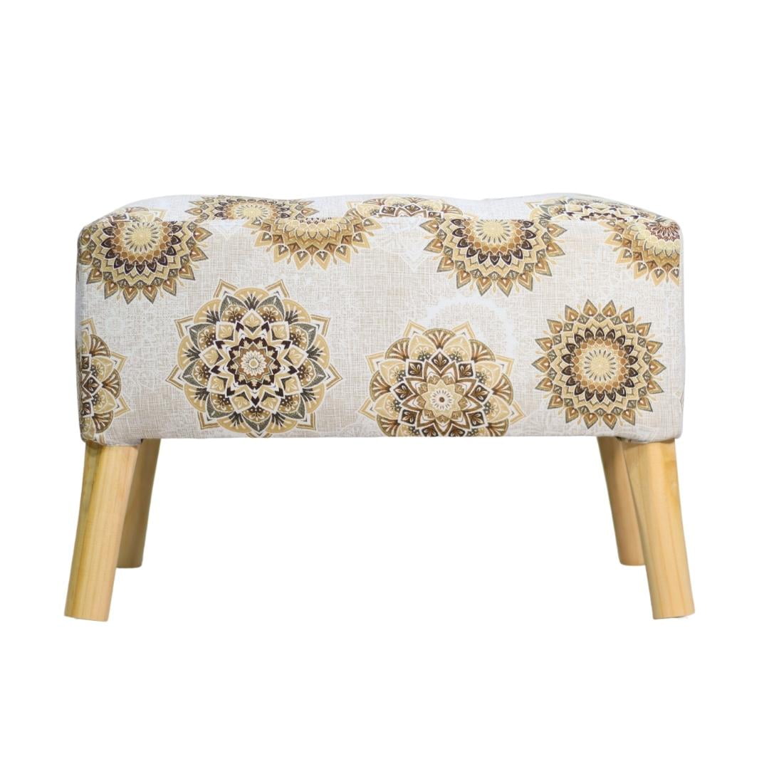 Máxima Design - Pouf Petrum Estampado Mandala Estrella