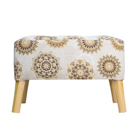 Máxima Design - Pouf Petrum Estampado Mandala Estrella