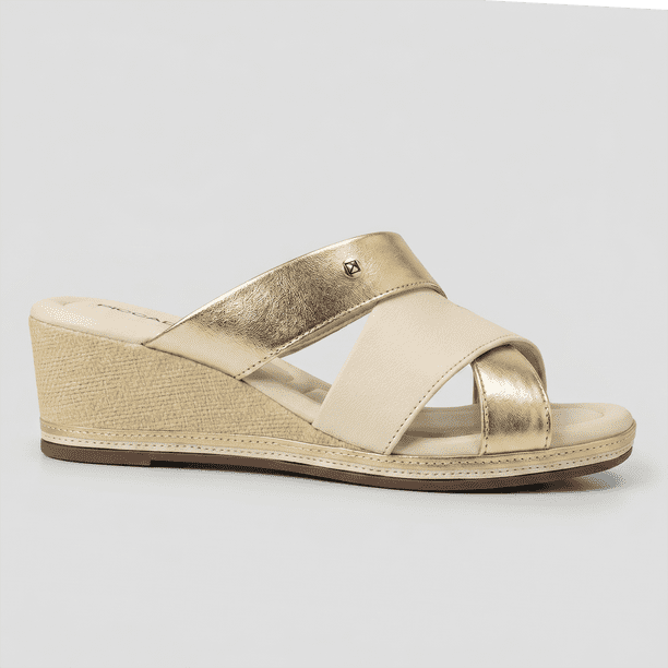 Sandalia Mujer Dorado Carla Piccadilly