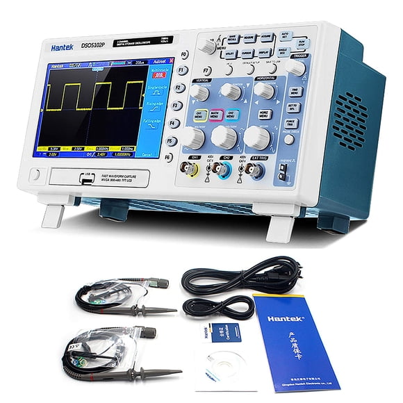 Osciloscopio Hantek DSO5102P 2CH 100MHz Pantalla de 7"