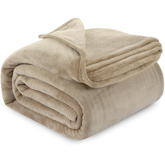 Blanket Utopia Bedding, forro polar camel, tamaño queen, 230 x 230 cm