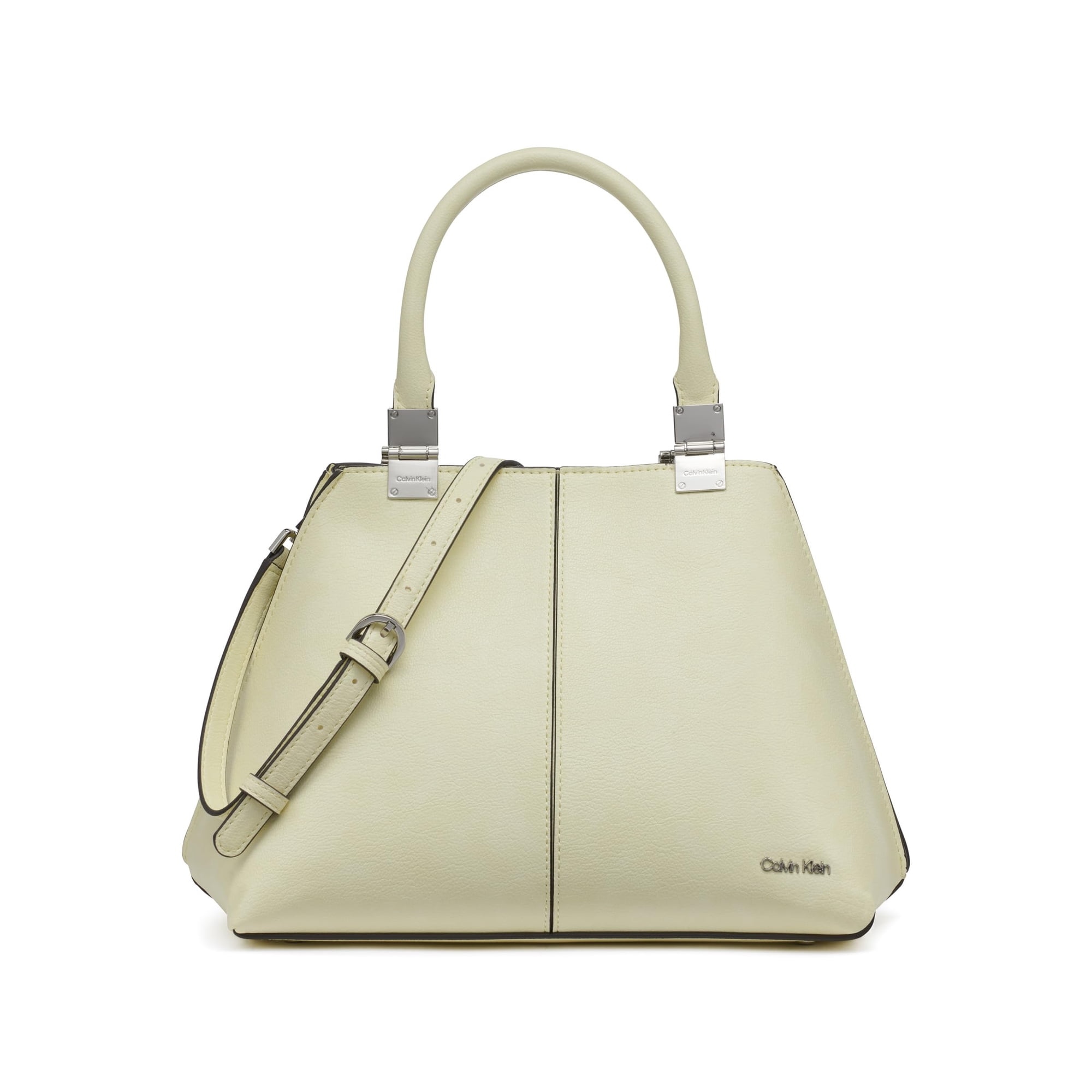 Bolso Tipo Satchel Calvin Klein Granite 2 En 1 De Cuero Vegano Endive