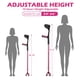 thumbnail image 2 of Muletas de antebrazo Hopelight plegables, rosa y negro, ajustables, 2 of 8
