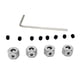 thumbnail image 3 of Adaptador De Cubo Hexagonal De Rueda De 4 Piezas De 5 Mm A 12 Mm Para WPL D12 1:16 RC Car Parts Silver, 3 of 3