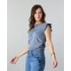 thumbnail image 3 of Polera Mujer manga con vuelos Print Glitter Polemic, 3 of 3