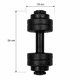 thumbnail image 2 of Mancuerna Ajustable Rellenable Con Agua O Arena Para Ejercicio, 2 of 3