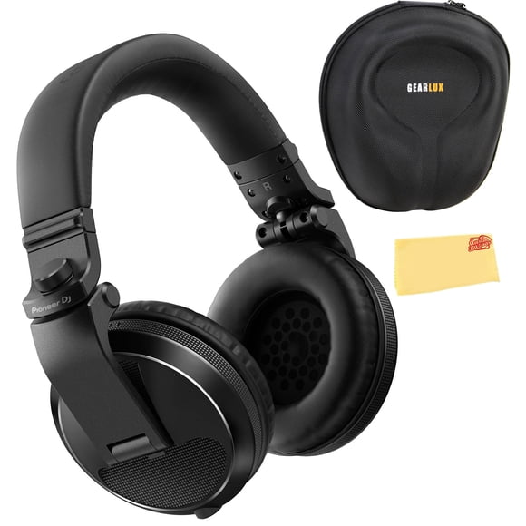 Auriculares para DJ Pioneer DJ HDJ-X5 negros con funda