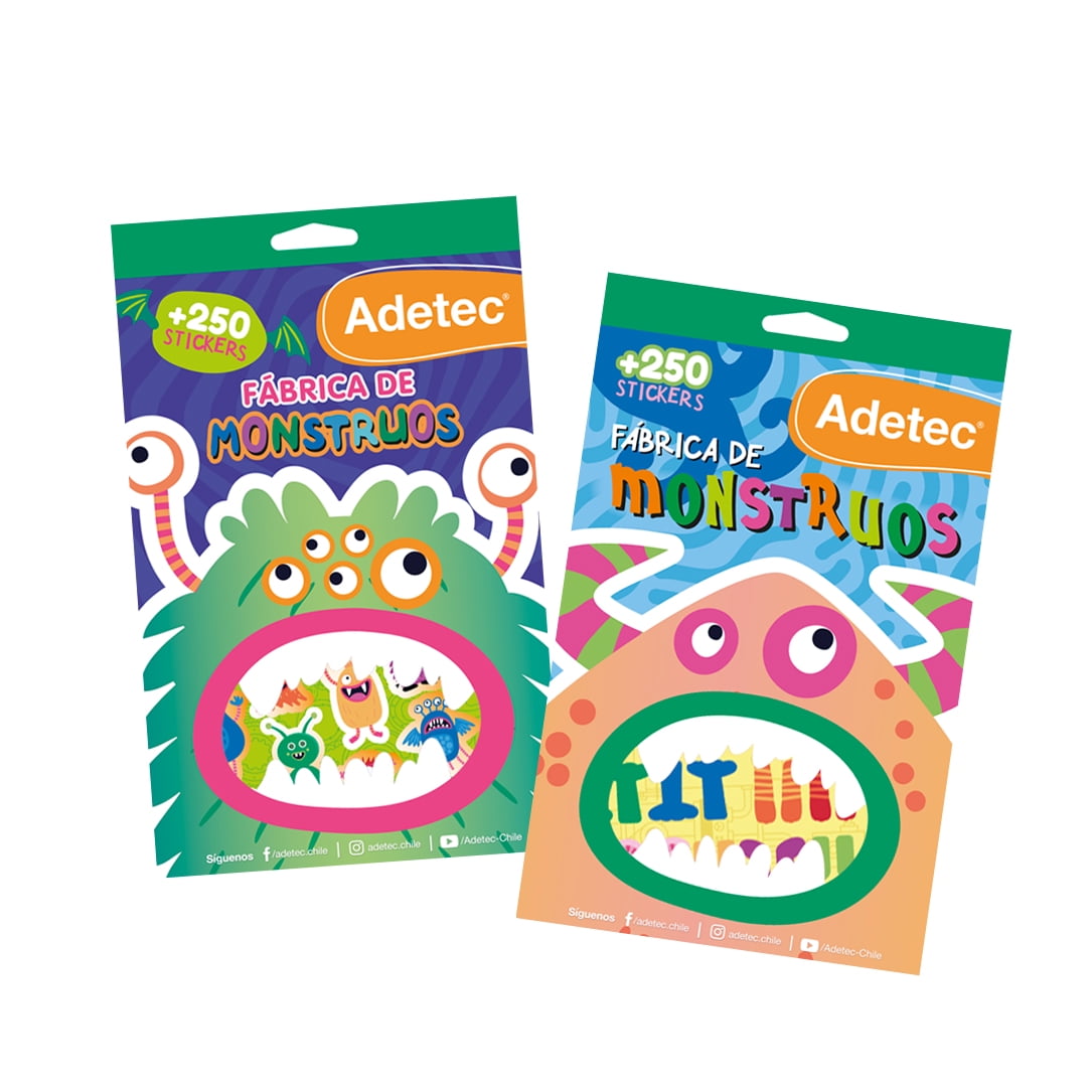 Block De Stickers Fabrica De Moustruos 1 Un Adetec