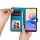 thumbnail image 2 of Funda tipo cartera FOXDOCK para Xiaomi Poco M3 Pro 5G , diseño girasol en relieve, cuero PU, cierre magnético, soporte y tarjetero, 2 of 5